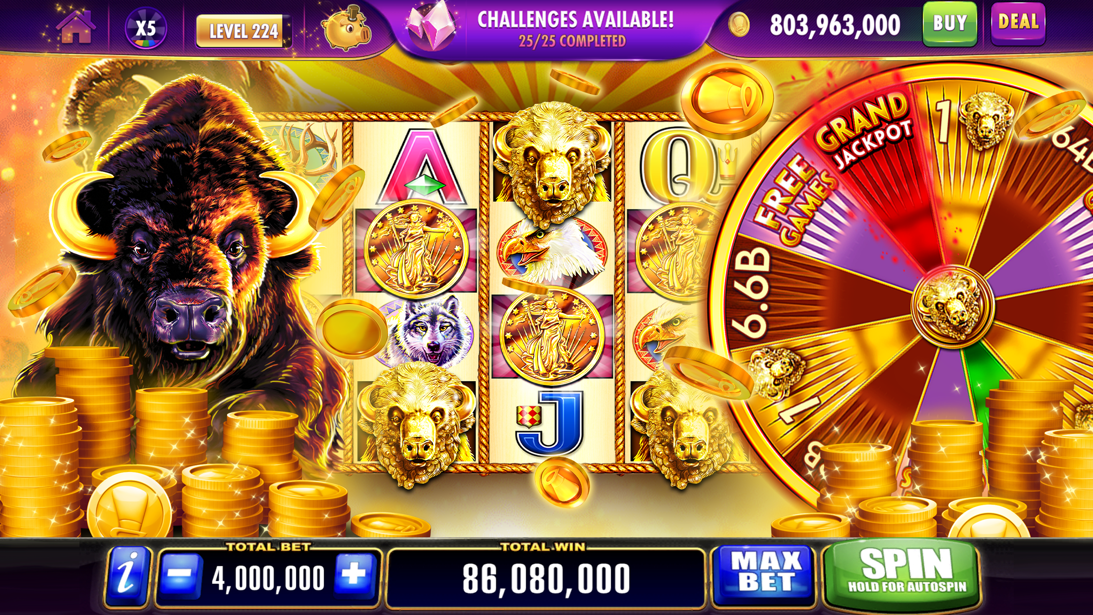 A screenshot of a popular Jili slot game on the Wild Aces app.